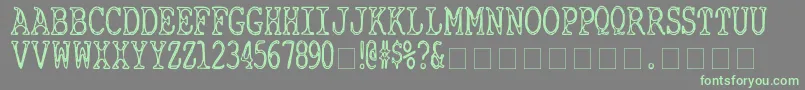 CyanideBreathmint Font – Green Fonts on Gray Background