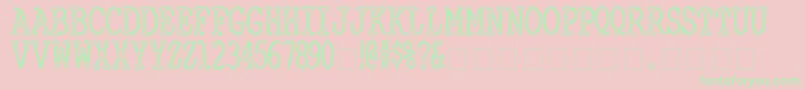 CyanideBreathmint Font – Green Fonts on Pink Background