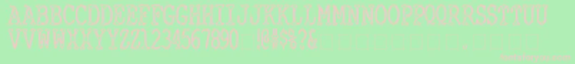 CyanideBreathmint Font – Pink Fonts on Green Background
