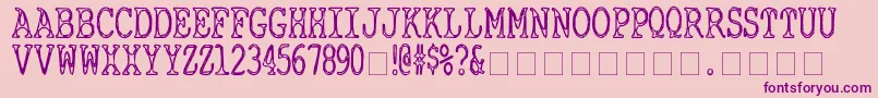 CyanideBreathmint Font – Purple Fonts on Pink Background