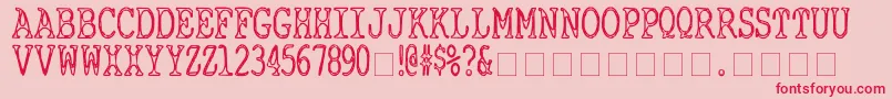 CyanideBreathmint Font – Red Fonts on Pink Background