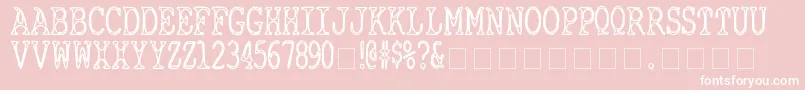 CyanideBreathmint Font – White Fonts on Pink Background