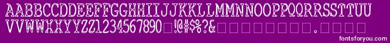 CyanideBreathmint Font – White Fonts on Purple Background