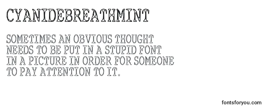 Review of the CyanideBreathmint Font