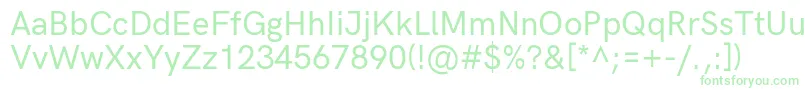 HkgroteskMedium Font – Green Fonts on White Background
