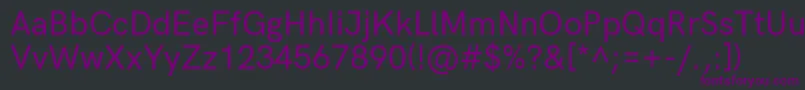 HkgroteskMedium Font – Purple Fonts on Black Background