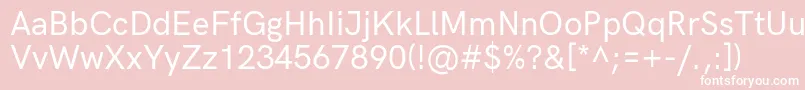 HkgroteskMedium Font – White Fonts on Pink Background
