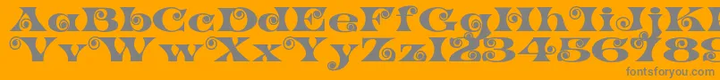 Подробнее о шрифте K22SpiralSwash Шрифт K22SpiralSwash – серые шрифты на оранжевом фоне