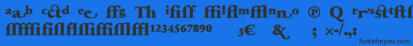 SabonnextLtBlackAlternate Font – Black Fonts on Blue Background