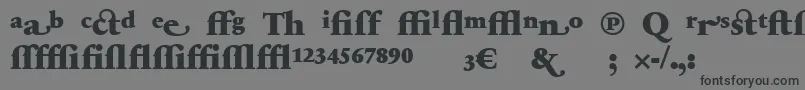 Шрифт SabonnextLtBlackAlternate – чёрные шрифты на сером фоне