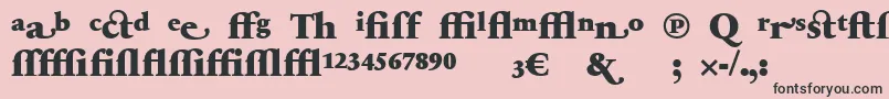 SabonnextLtBlackAlternate Font – Black Fonts on Pink Background