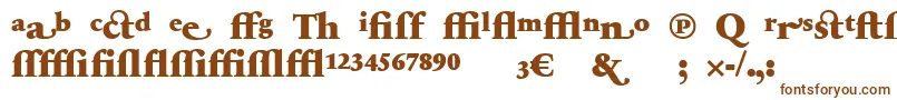 Шрифт SabonnextLtBlackAlternate – коричневые шрифты на белом фоне