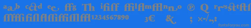 Шрифт SabonnextLtBlackAlternate – серые шрифты на синем фоне