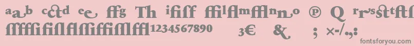 SabonnextLtBlackAlternate Font – Gray Fonts on Pink Background