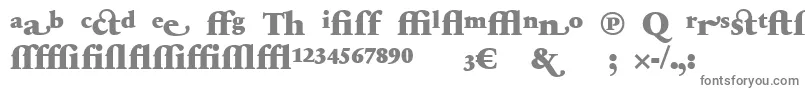 Шрифт SabonnextLtBlackAlternate – серые шрифты на белом фоне