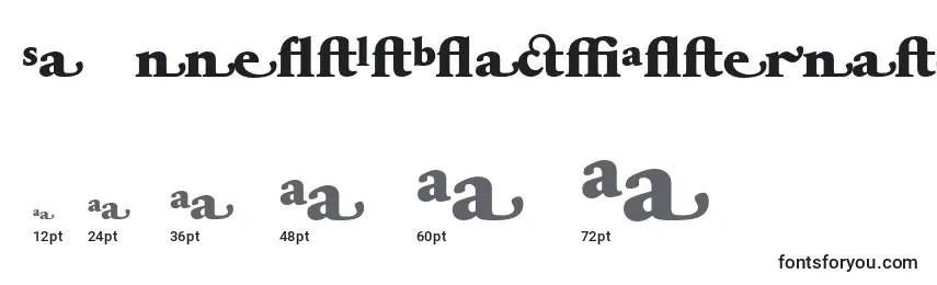 SabonnextLtBlackAlternate Font Sizes