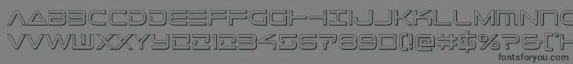 Telemarines3D1 Font – Black Fonts on Gray Background