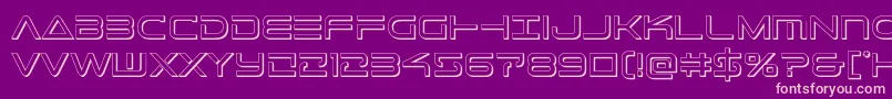 Telemarines3D1 Font – Pink Fonts on Purple Background