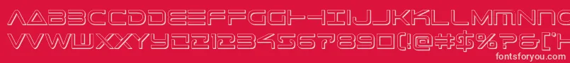 Telemarines3D1 Font – Pink Fonts on Red Background