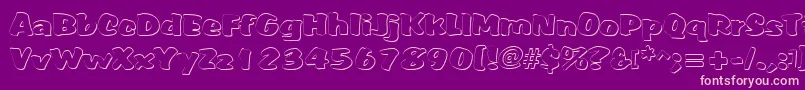 Somora Font – Pink Fonts on Purple Background