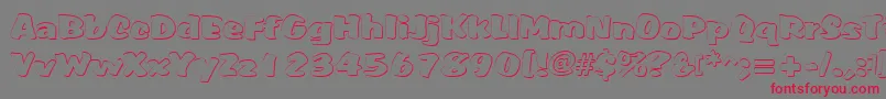 Somora Font – Red Fonts on Gray Background