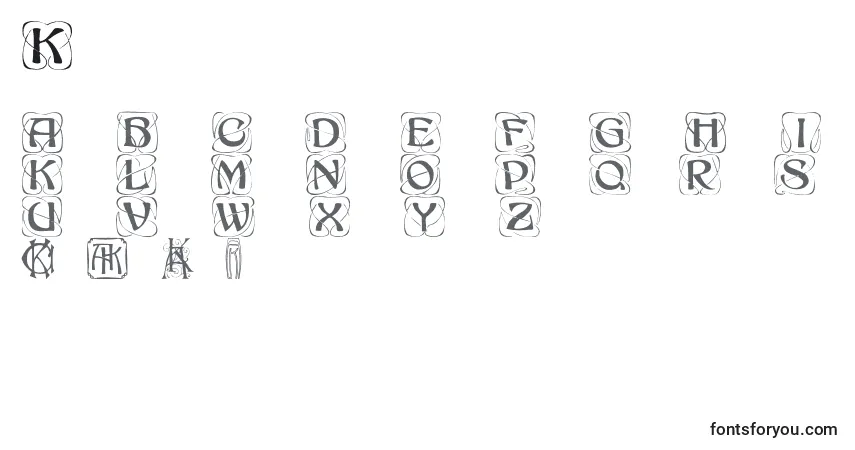 Khachaturiancaps-fontti – aakkoset, numerot, erikoismerkit