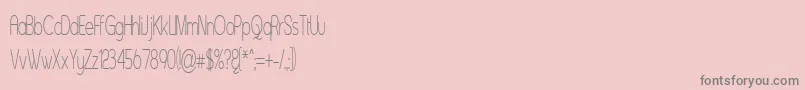 Asenst Font – Gray Fonts on Pink Background