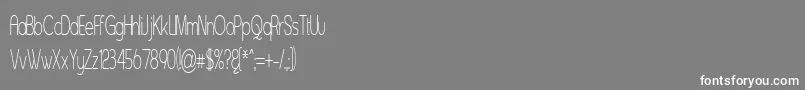 フォントAsenst – 灰色の背景に白い文字