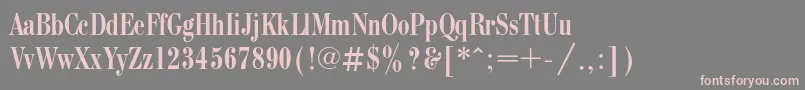 Bodonicondc Font – Pink Fonts on Gray Background