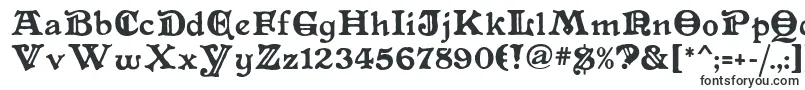 Шрифт Primitive – готические шрифты