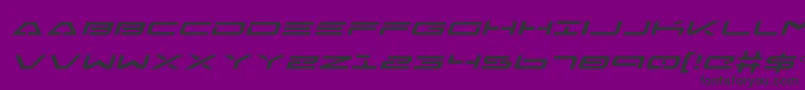 FreeAgentExpandedItalic Font – Black Fonts on Purple Background