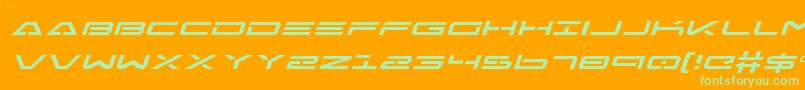 More about FreeAgentExpandedItalic Font FreeAgentExpandedItalic Font – Green Fonts on Orange Background