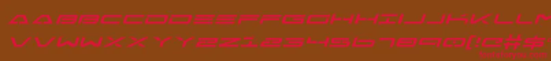 FreeAgentExpandedItalic Font – Red Fonts on Brown Background