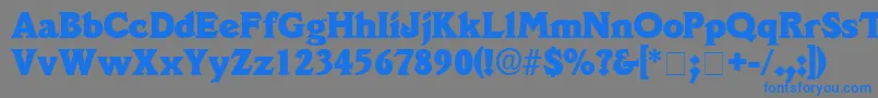 DecusSsi Font – Blue Fonts on Gray Background