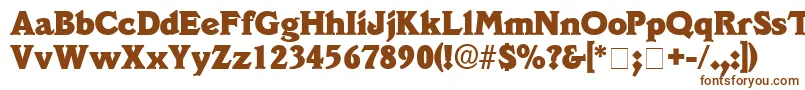 DecusSsi Font – Brown Fonts on White Background