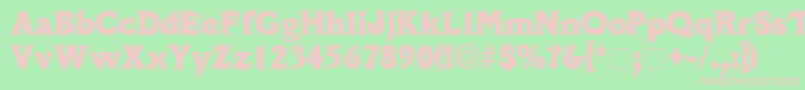 DecusSsi Font – Pink Fonts on Green Background