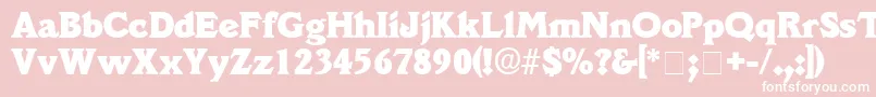 DecusSsi Font – White Fonts on Pink Background