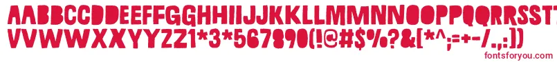 GratefulDemo Font – Red Fonts on White Background