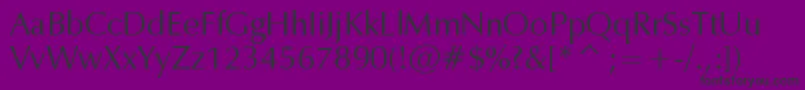 フォントZap – 紫の背景に黒い文字
