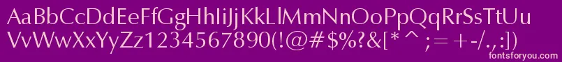 Zap Font – Pink Fonts on Purple Background