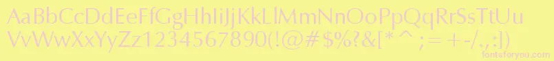 Zap Font – Pink Fonts on Yellow Background