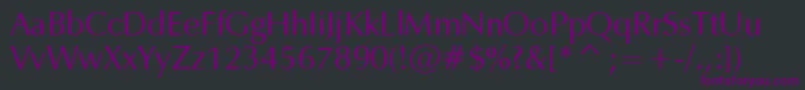 Шрифт Zap – фиолетовые шрифты на чёрном фоне