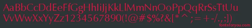 Zap Font – Red Fonts on Black Background