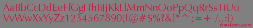 Zap Font – Red Fonts on Gray Background
