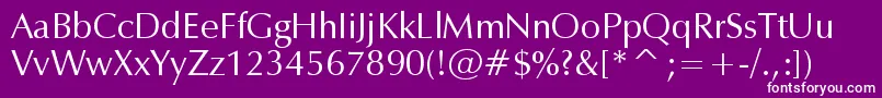 Шрифт Zap – белые шрифты на фиолетовом фоне