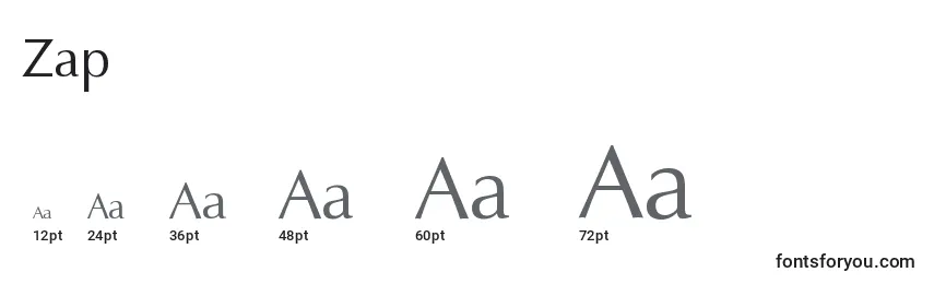 Zap Font Sizes