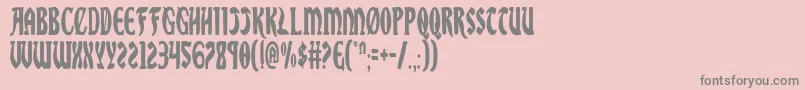 Шрифт Sablec – серые шрифты на розовом фоне