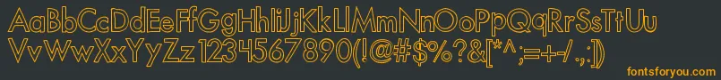 Kboutoftowner Font – Orange Fonts on Black Background