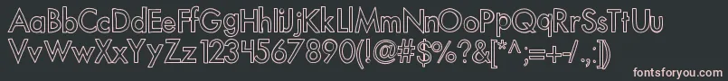 Kboutoftowner Font – Pink Fonts on Black Background