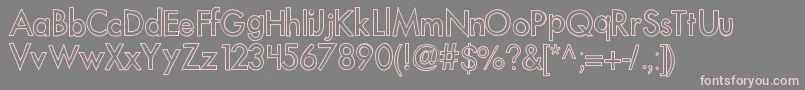 Kboutoftowner Font – Pink Fonts on Gray Background